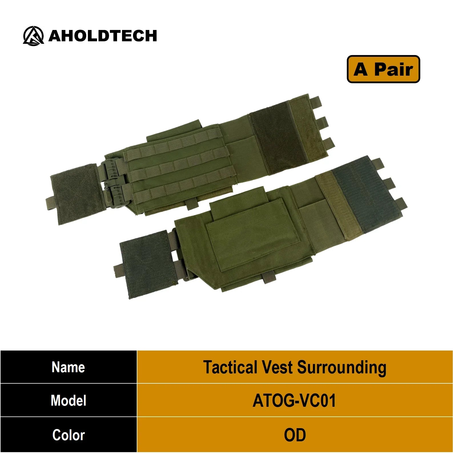 Aholdtech Tactical Quick Release Surrounding Abdominal Belt For Plate Carrier Vest Carrier Elastic Cummerbund Vest Accessories
