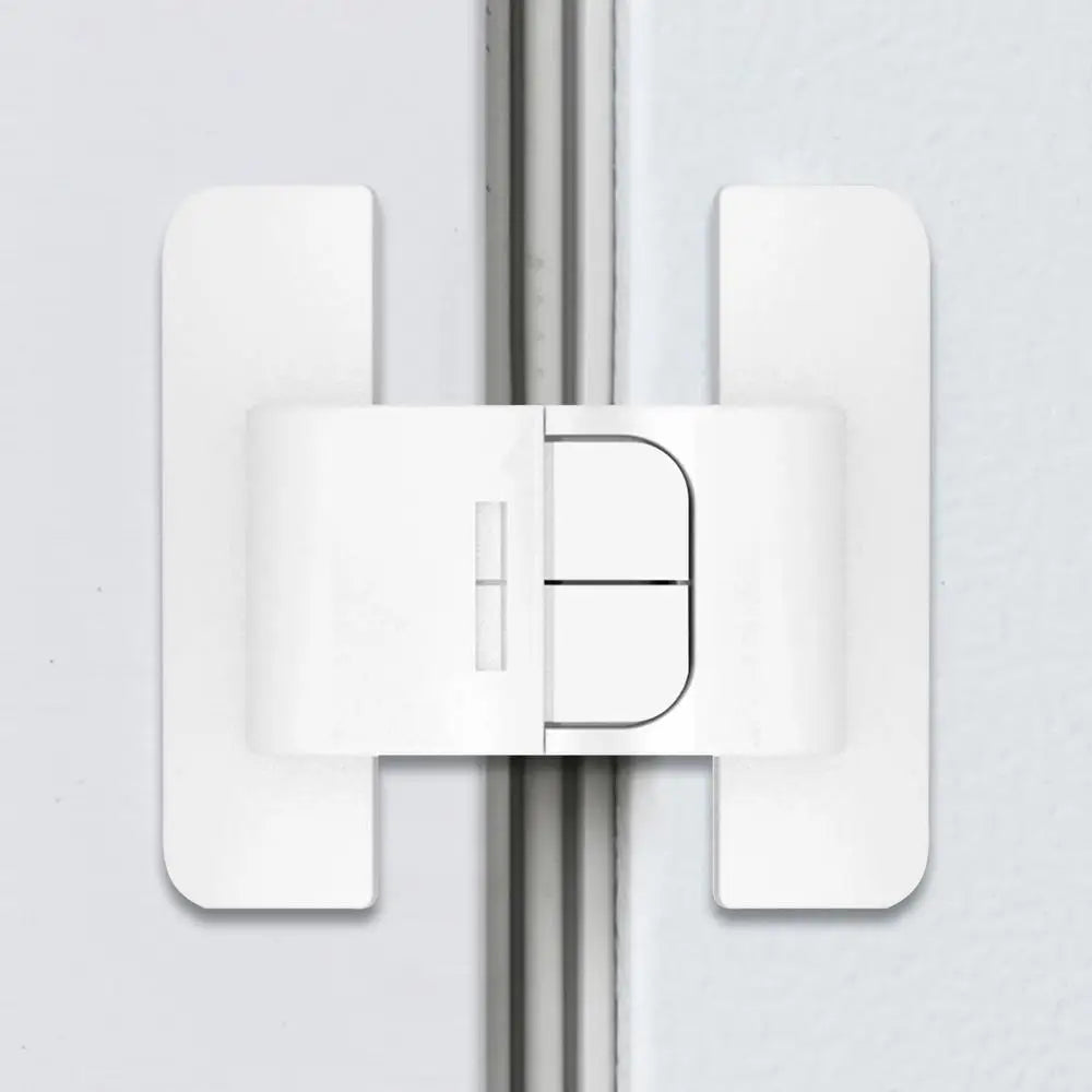 Refrigerator Locks Refrigerator Child Lock Self-Adhesive Fridge Closer Fixed Buckle for Glass Metal Protection Kids Adults Home