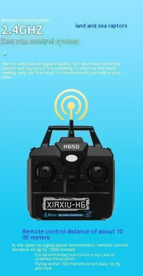 New H650 Raptor Water Land Air Fixed Wing Foam Waterproof Aircraft Brushless Motor Radio-controlled Aircraft Electric Aircraft