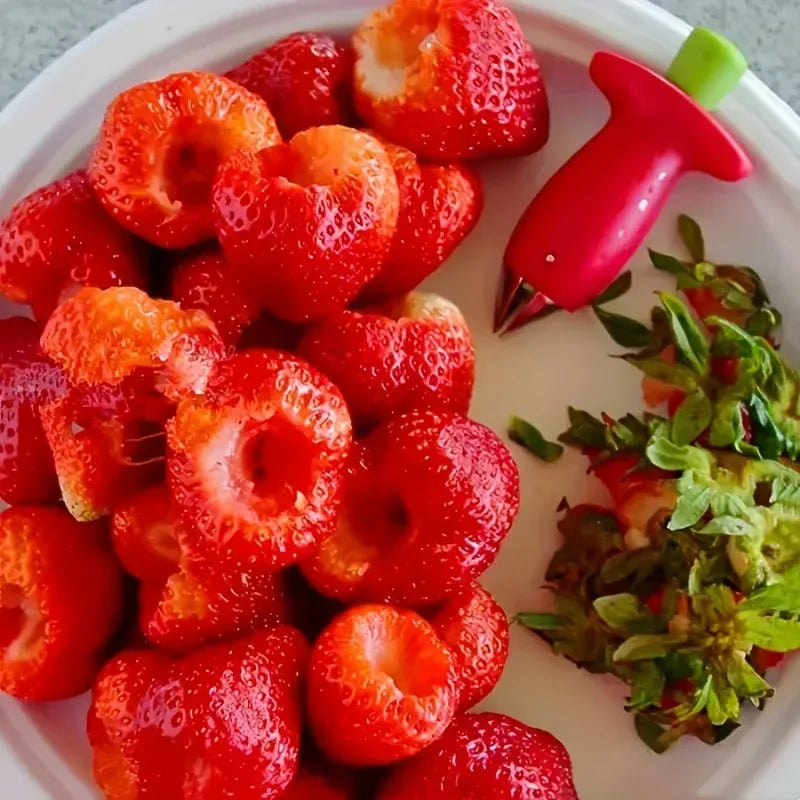 1pc Strawberry Hullers Fruit Remove Stalks Device Tomato Stalks Corers Strawberry Knife Stem Remover Fruit Slicer