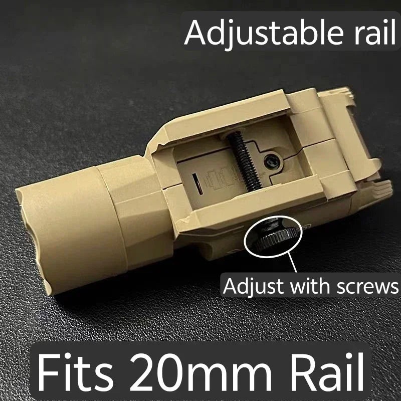 Tactical Rail Light for Airsoft – Compact 21mm Mount