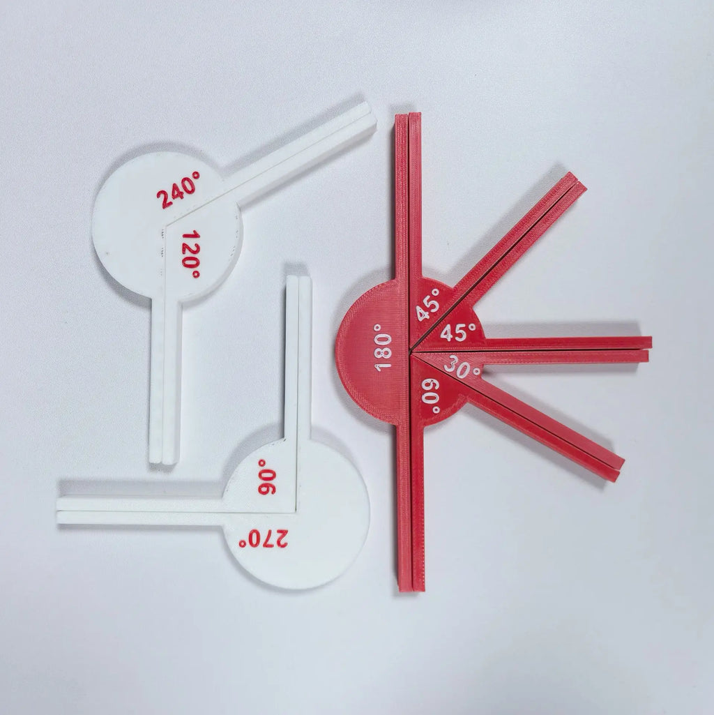 9pcs Math Angle teaching tools math supplies, angle tools, geometric angle display tools, math teaching aids, learning tools