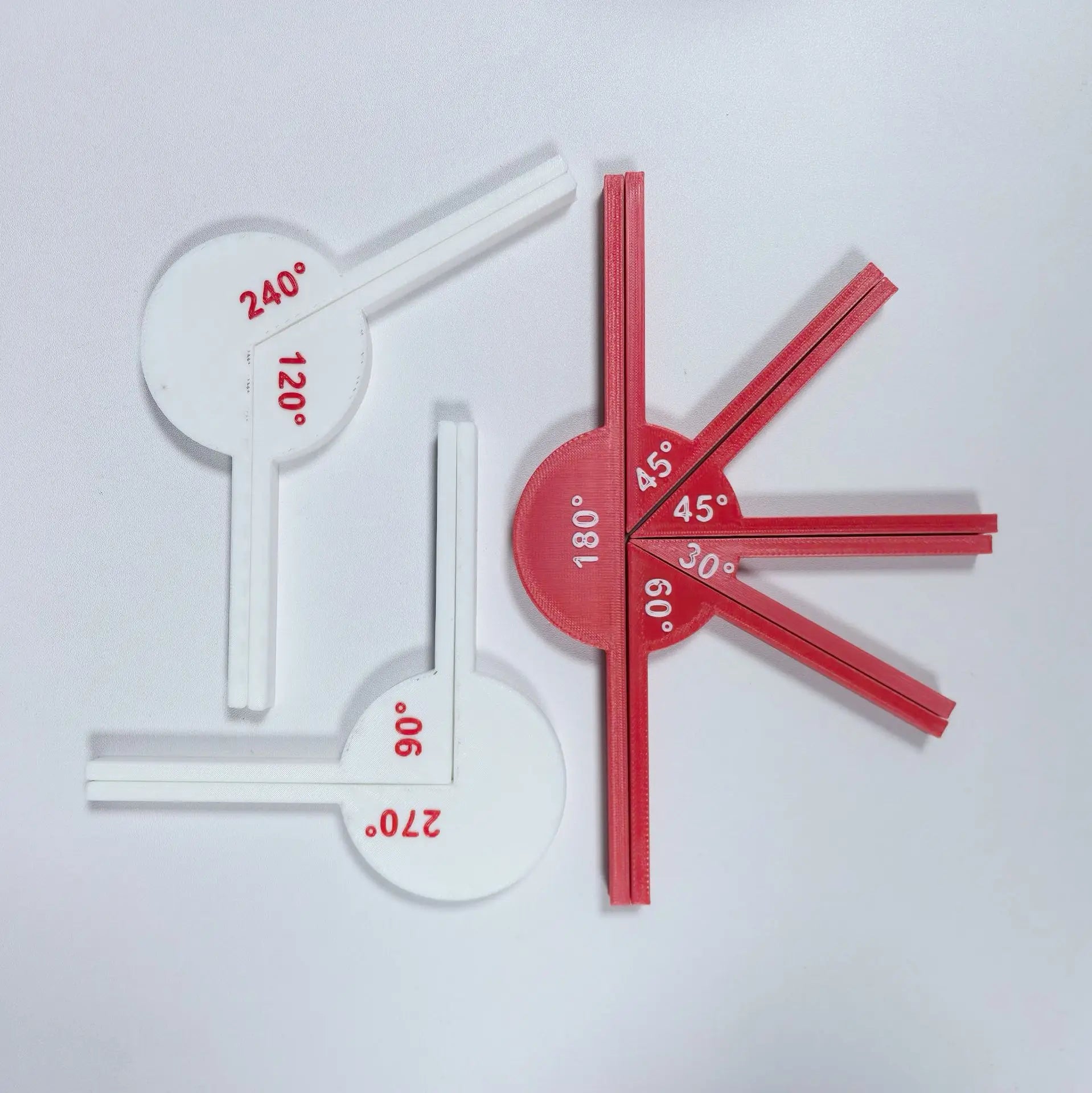 9pcs Math Angle teaching tools math supplies, angle tools, geometric angle display tools, math teaching aids, learning tools