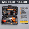 Full Set Household Tool Kit Mini Tool Set Multifunctional with Pliers Wrench Screwdriver Scissors and Combination Tools