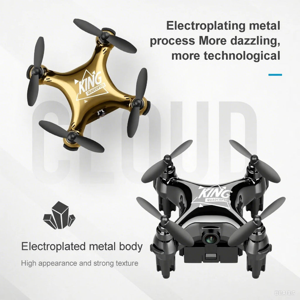 Gold K1 New Mini Drone Remote Control Helicopter - Movie Quality Photography Kids Toy Gift Aircraft