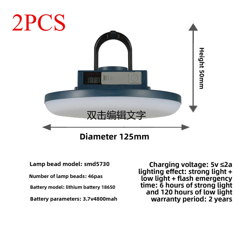 Super Durable Portable LED Light for Camping Exteriores Waterproof Outdoor Camping Light