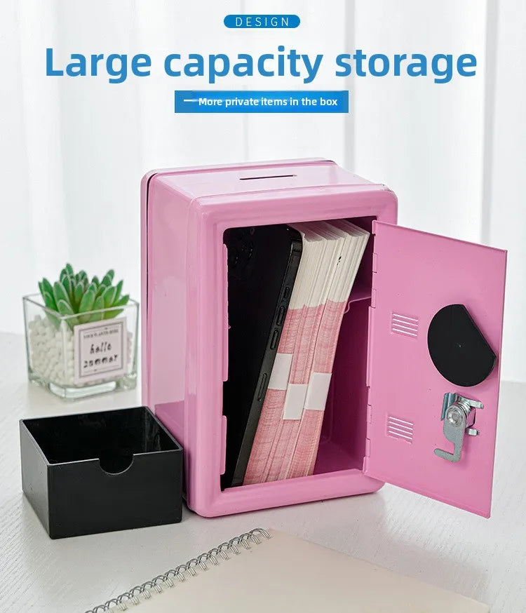 Kids Money Bank with Lock, Mini Metal Safe Box for Cash & Savings, Educational Gift Idea, Wholesale PriceMetal Cash Keeper