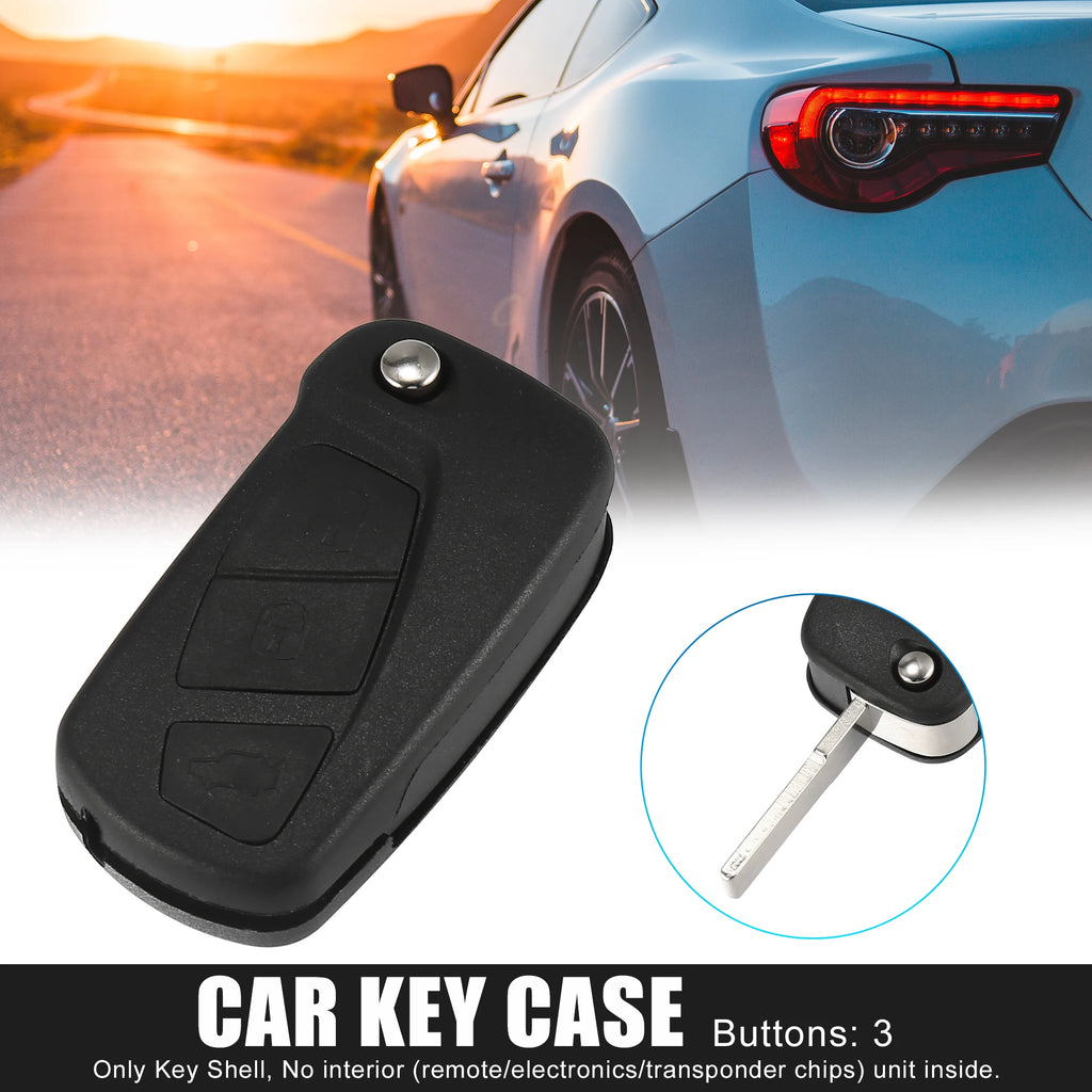 X Autohaux 3 Key Auto Buttons Remote Control Car Fob Key for Case Shell for Ford Ka 2008-2013 Maintenance Tools Car Accessories