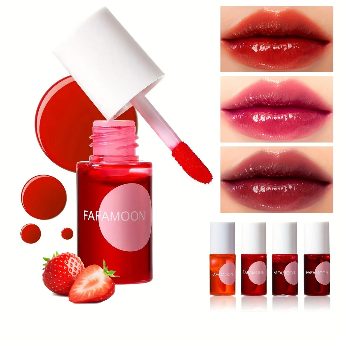 Fruity Lip Tint Water Gloss – Long-Lasting Liquid Lipstick