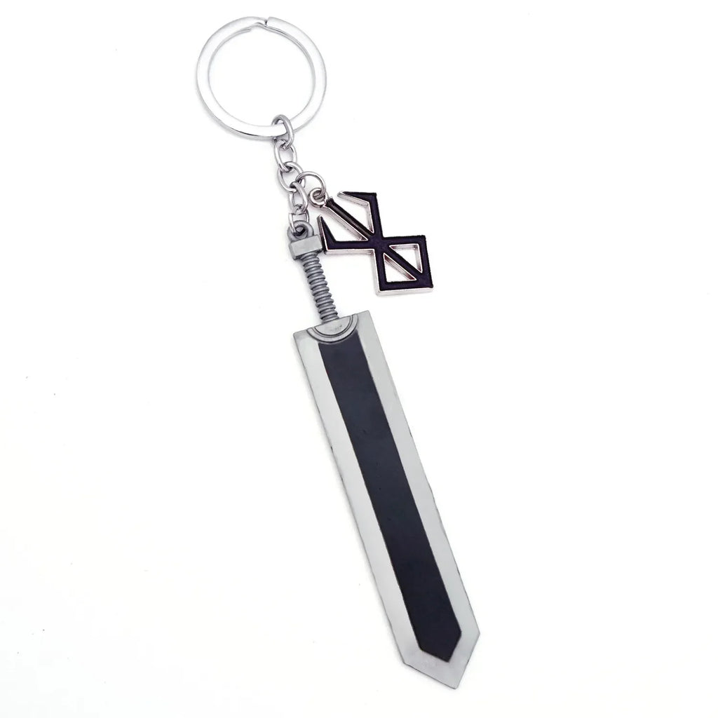 Red & Black Keychain Sword Backpack Pendant Wholesale Customized Bulk Jewelry Accessories for Men Women