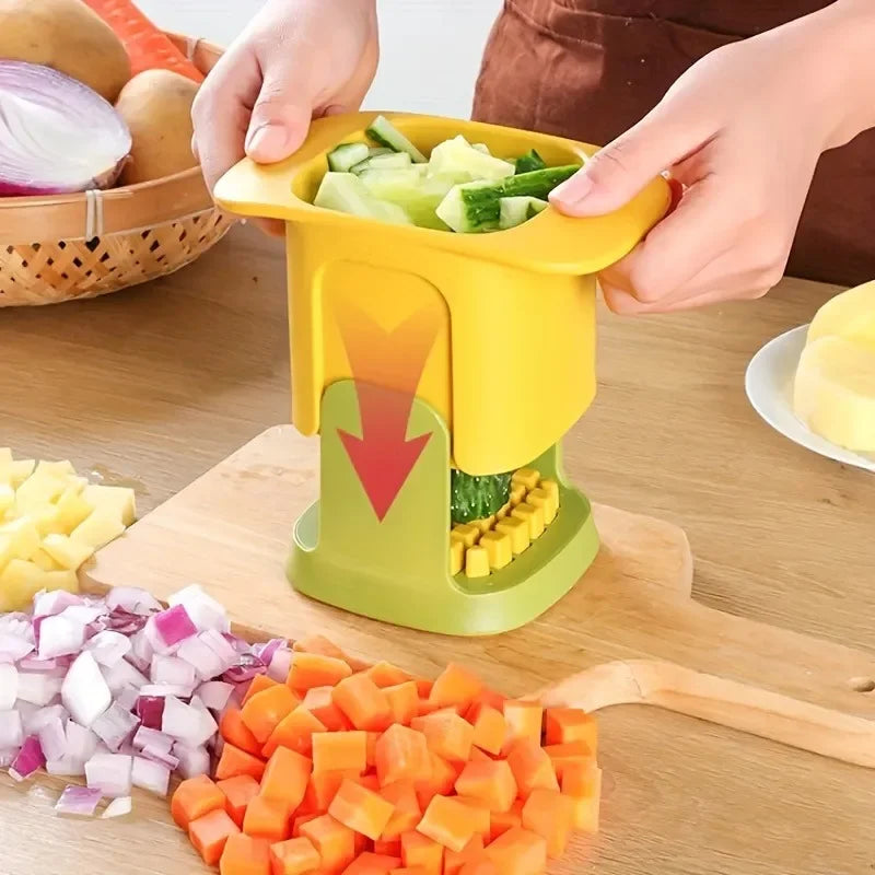 Multifunctional Cucumber Potato Slicer Household Hand Pressure Onion Dicer Kitchen Tools Vegetable Chopper French Fries Cutter