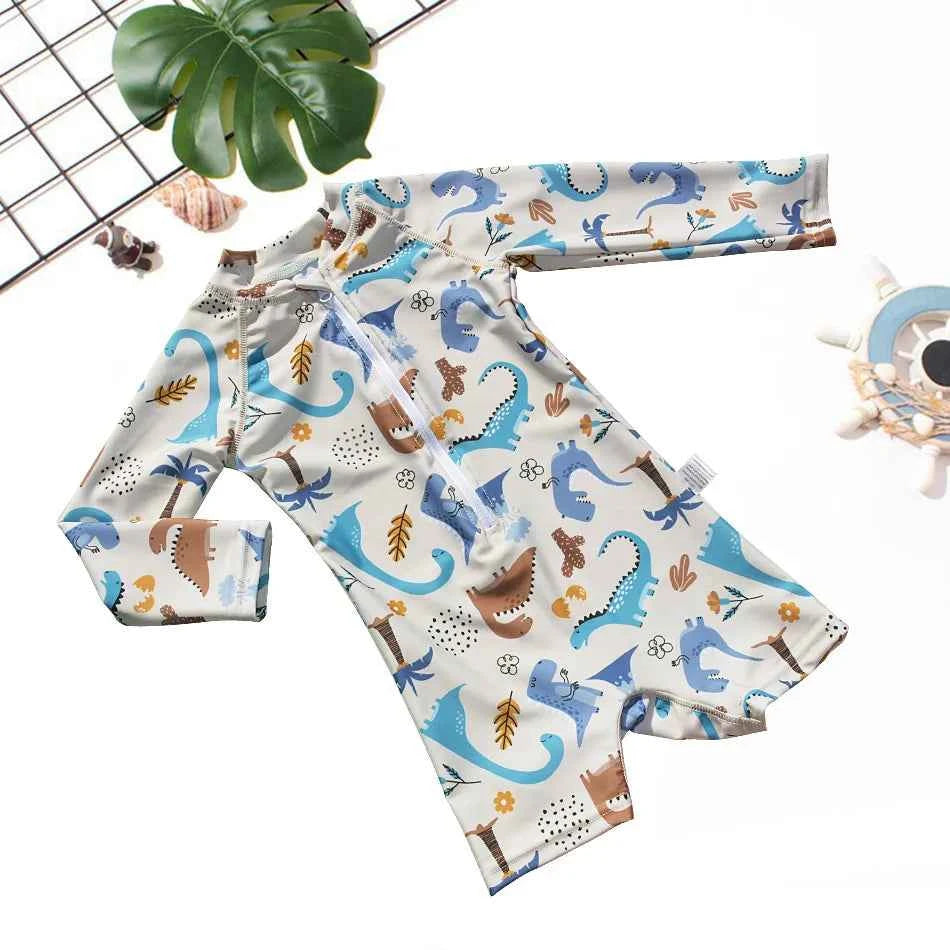 EezKoala Children's One Piece Swimsuit Sunscreen Quick-Dry Baby Surfing Suit for Boys Girls Swimwear Toddler Bathing  Swim Cloth