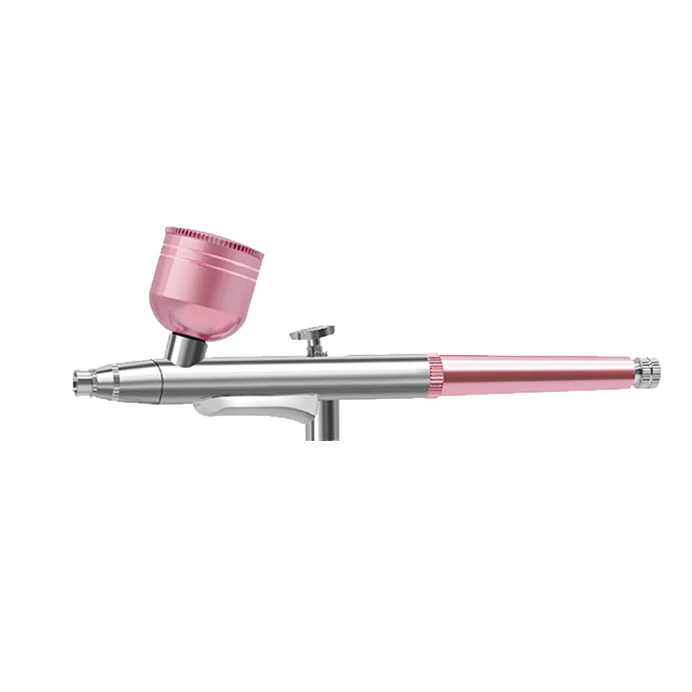 Airbrush Spray Gun for Painting Nails Modeling Crafts Cake Mini Spray Gun 0.3mm Nozzles Portable Airbrush Gun with Cleaning Kit