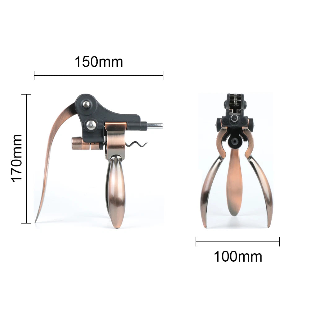 Bar Lever Corkscrew Zinc Alloy Barware Rabbit-Shaped Wine Opener Bottle Opener