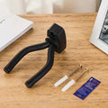 1pc Black Dual Guitar Wall Mount – Space-Saving Hook for Acoustic & Electric, Easy Install Home Studio