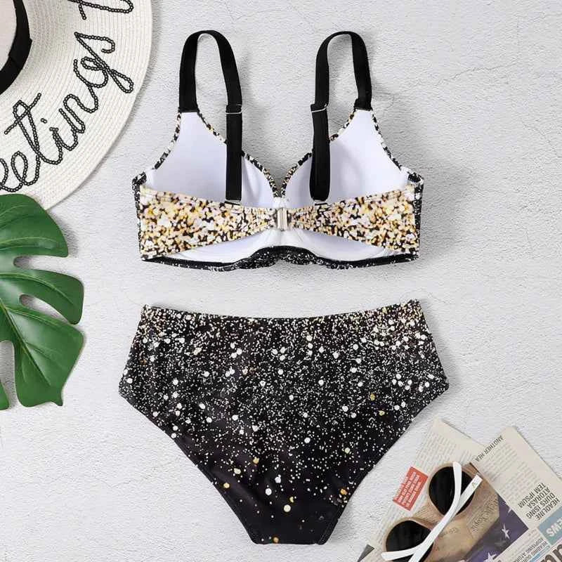 Summer Bikinis Women High Waisted Swimwear With Push Up Female Swimsuit 2026 Swimming Bathing Suit Bikini Set Beach Wear Bather