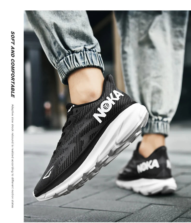 Marathon Sports Running Shoes Men Breathable Lightweight Sneakers Comfortable Athletic Nonskid Leisure Outdoor Sneakers for Men