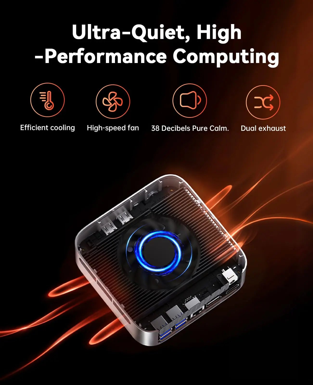 AMD Ryzen 7 7735HS Mini PC 16GB LPDDR5 512GB SSD Triple 4K Displays Radeon Graphics Pre-installed Windows 11 Pro Portable Comput