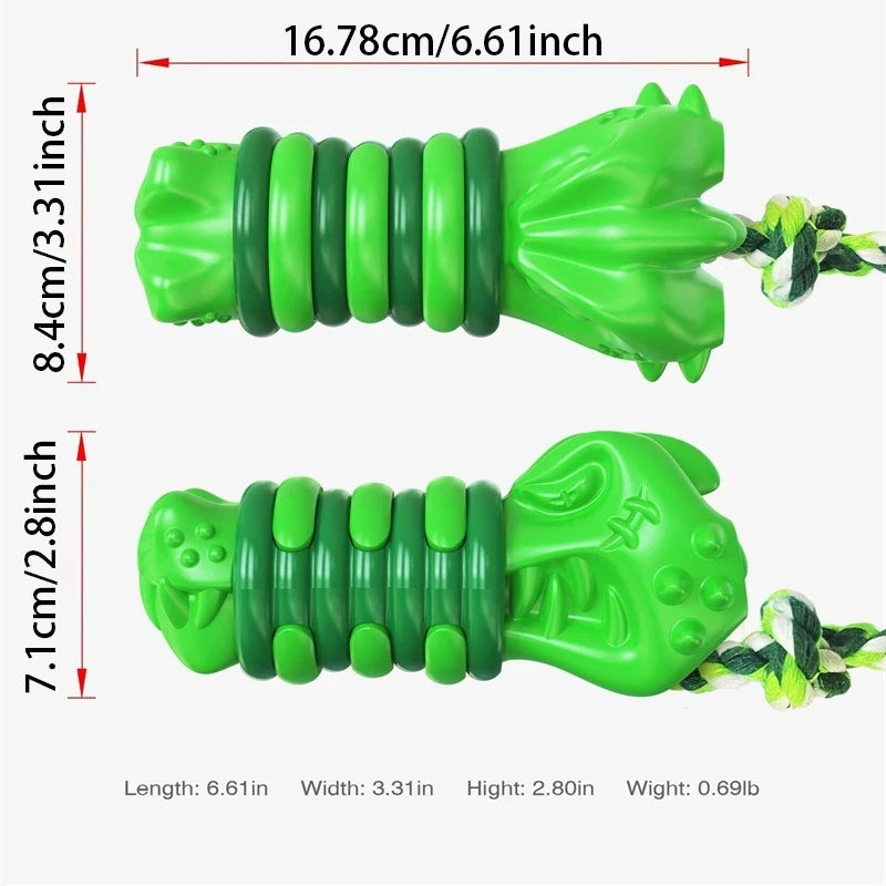 Large Breed Dog Toys for Aggressive Chewers - Almost Indestructible Interactive Squeaky Giggle Chew Toy Long Lasting Tough Pet P