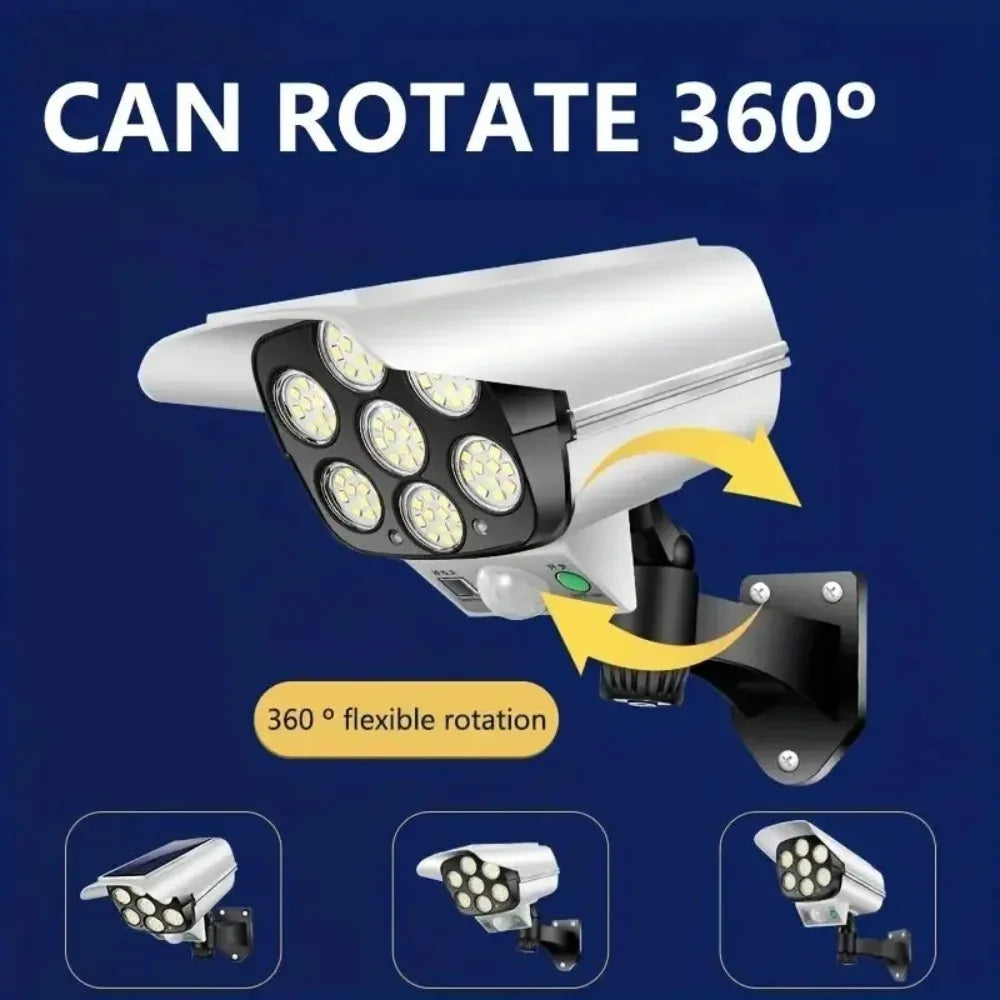 Outdoor Solar Motion Sensor Flood Light With Camera