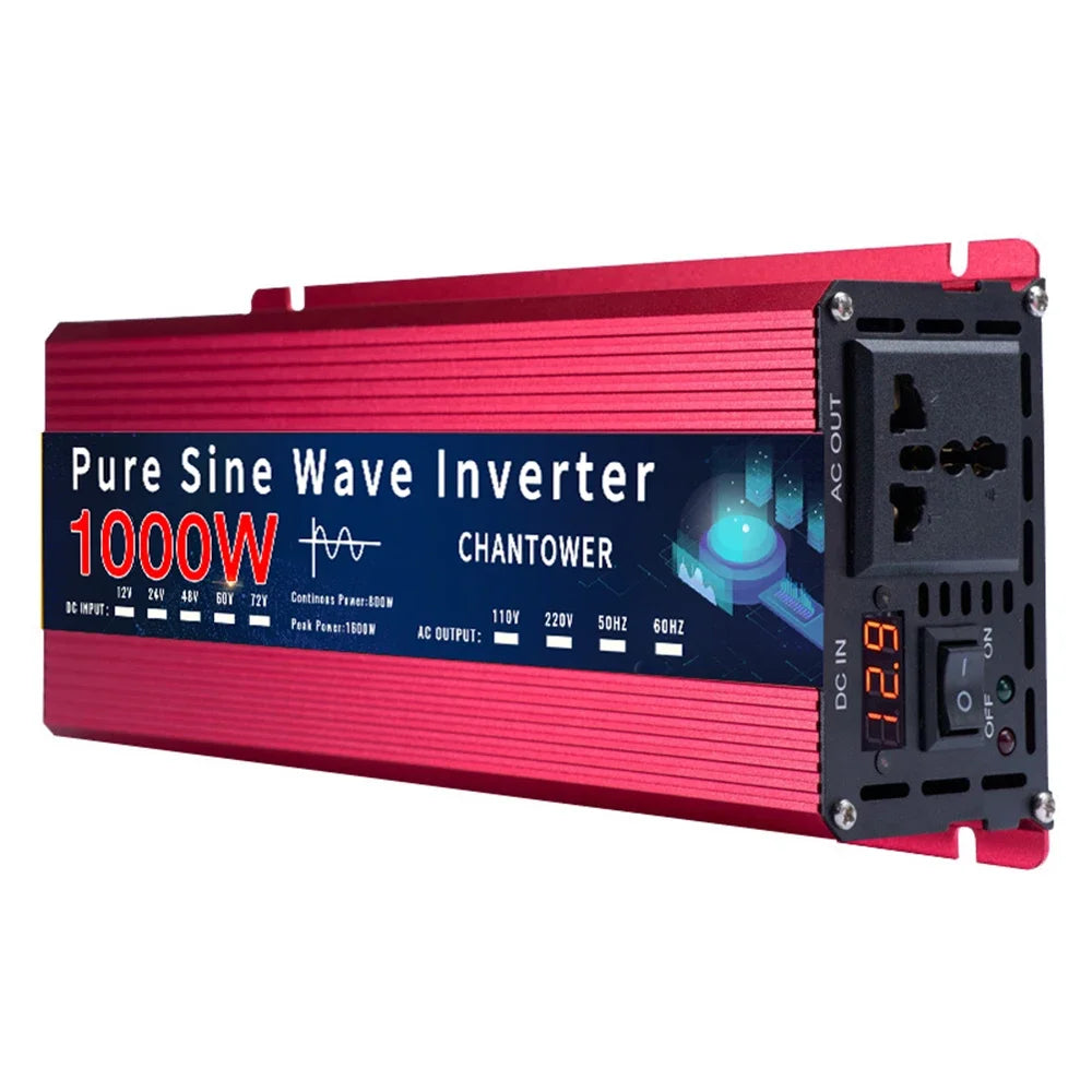Pure Sine Wave Inverter 12V 220V 1000W-5000W DC 12v To AC 220v Power Supply Converter Car Solar Inverter