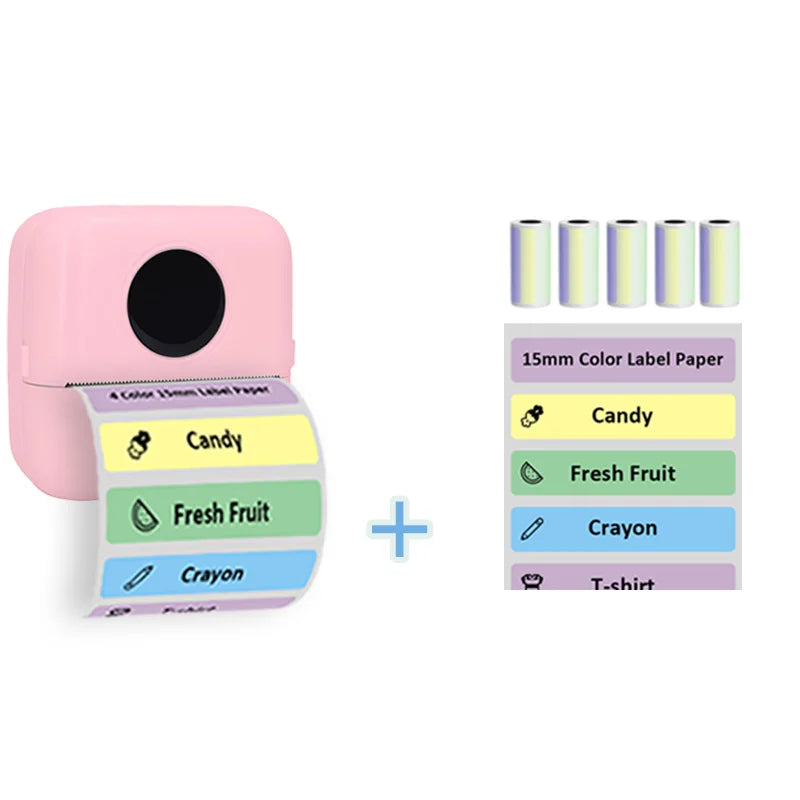 Thermal Portable Printer Mini Pocket Print Photo Thermal Label Printers With 57mm Printing Wireless BT Android And iOS Printers