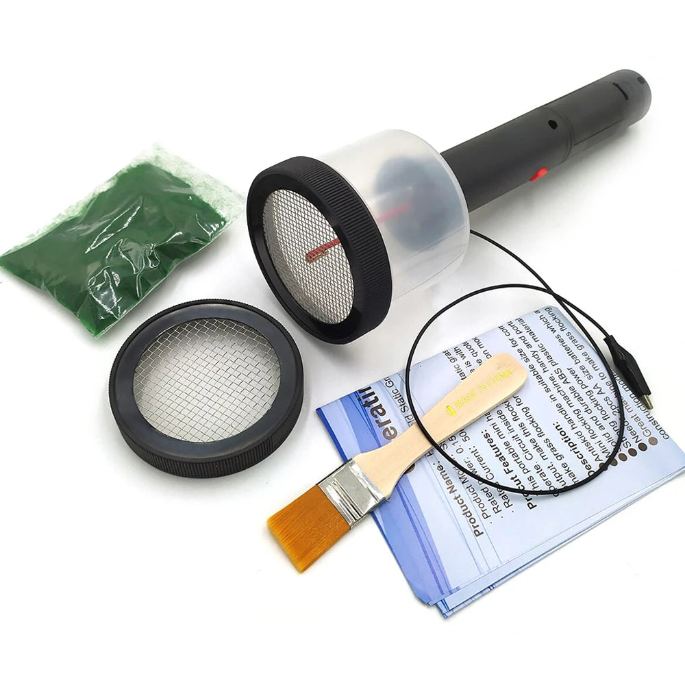 ABS Mini Static Grass Flocking Applicator with Antiskid Handle Tool for DIY Scenic Modelling Sand Table