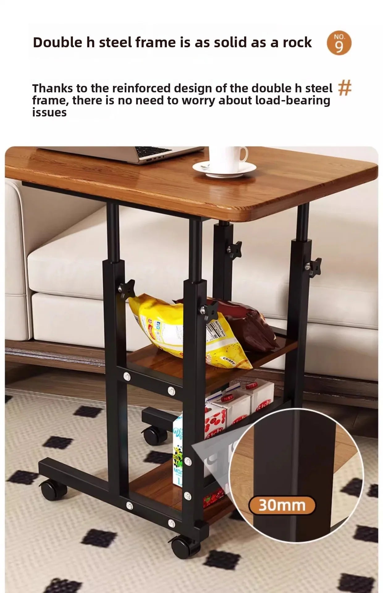 Reading Desk Computer Desk Bedside Small Table Board, Laptop Holder, Bedside Table, Reading Office Artifact Gaming Desk