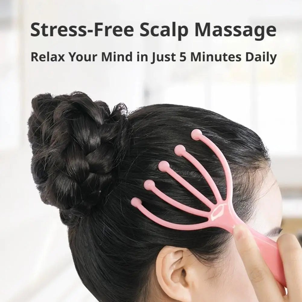 Manual 5-Claw Scalp Massager Roller for Head Relaxation