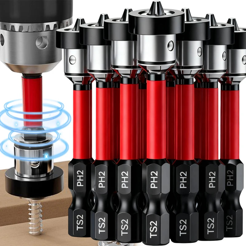 Magnetic Positioning Screwdriver Bits S2 Drywall Screw for Plasterboard Gypsum Board Locating Bit Batch Head Drilling Tools