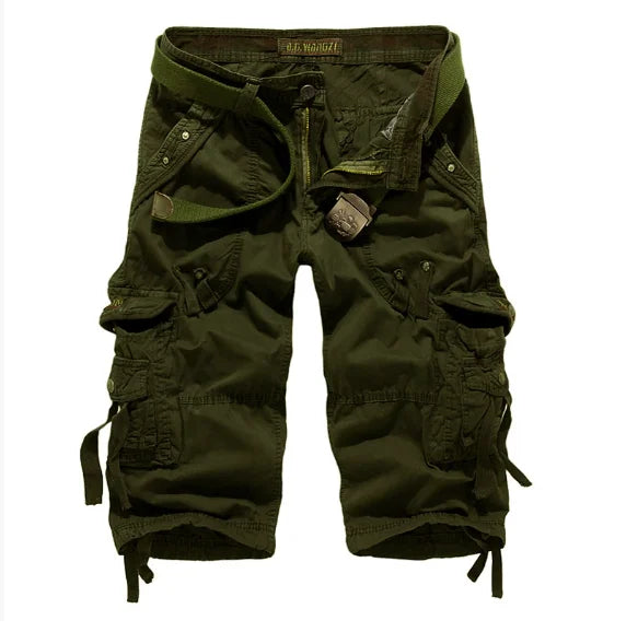 8 Colors Plus Size 29-48 New Brand Summer Camouflage Loose Cargo Shorts Men Camo Summer Short Pants Homme Cargo Shorts NO BELT