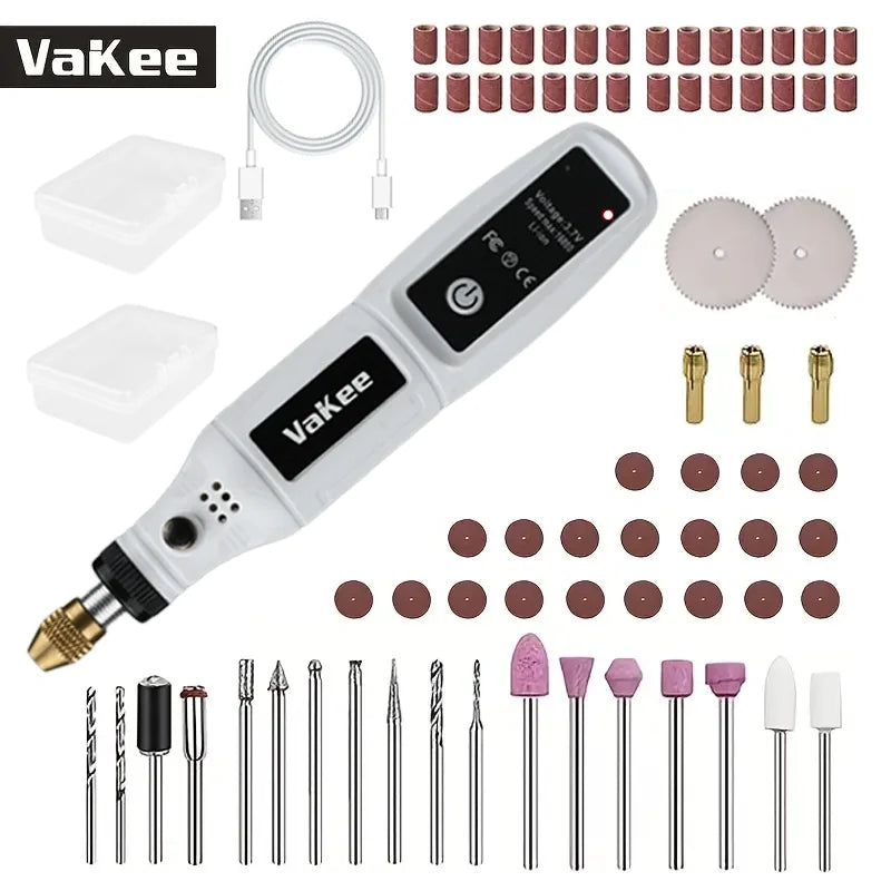 Mini Electric Drill USB Rechargeable Cordless Engraving Pen Dremel Tools Rotary Tool Cordless Hand Drill Mini Polisher for Hand