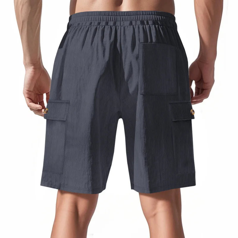 American Men's Heavy Loose Four Seasons Hip Hop Casual Sports Running Corduroy Tooling Shorts