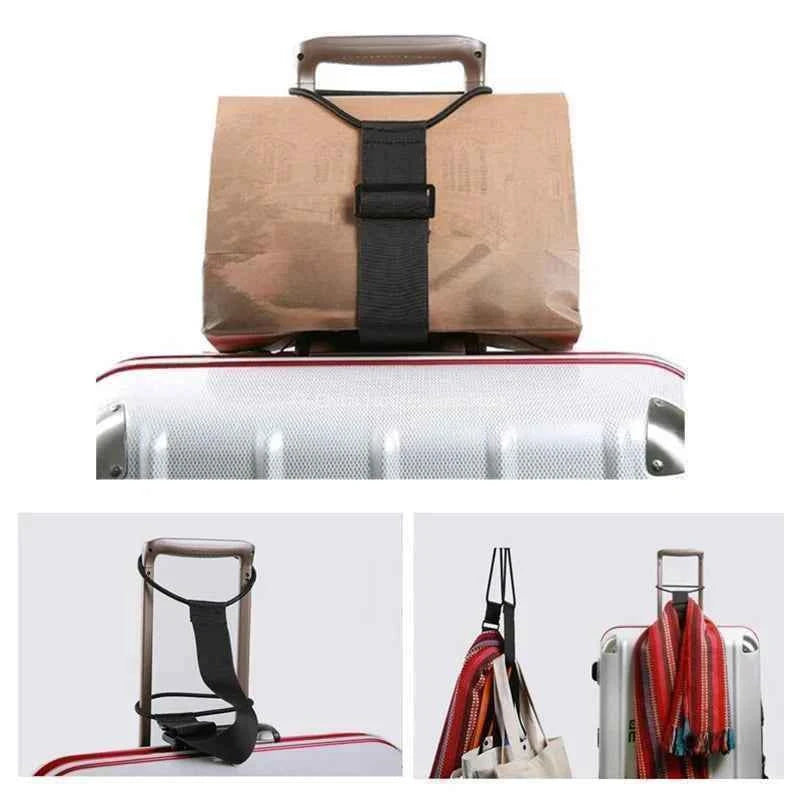 Elastic Adjustable Luggage Strap, Bungee Travel Security Belt, for Carry On, Secure Baggage Transport