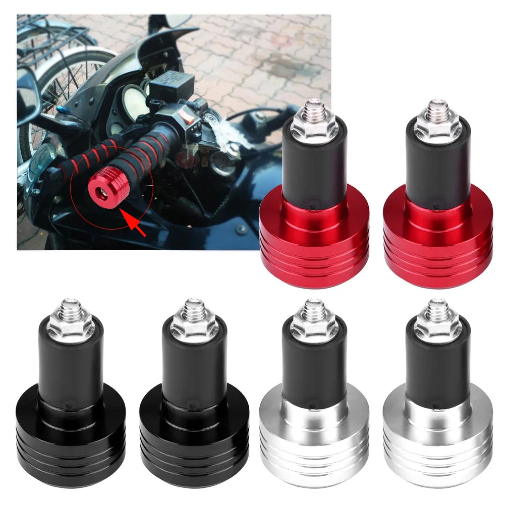 Handlebar Ends Weight Balance Plug Pair of 22mm  Aluminum Motorcycle Grip Handlebar Ends Weight Balance Plug