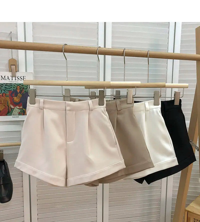 Women Shorts All-match Fashion New Arrival Solid Summer Casual Slim High Waist Korean Style Young Comfortable Daily Shopper Fit