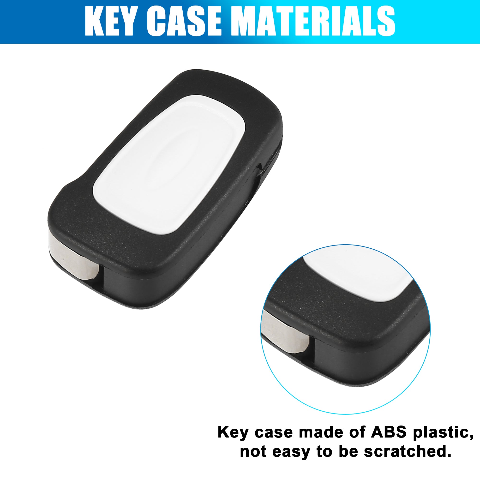 X Autohaux 3 Key Auto Buttons Remote Control Car Fob Key for Case Shell for Ford Ka 2008-2013 Maintenance Tools Car Accessories