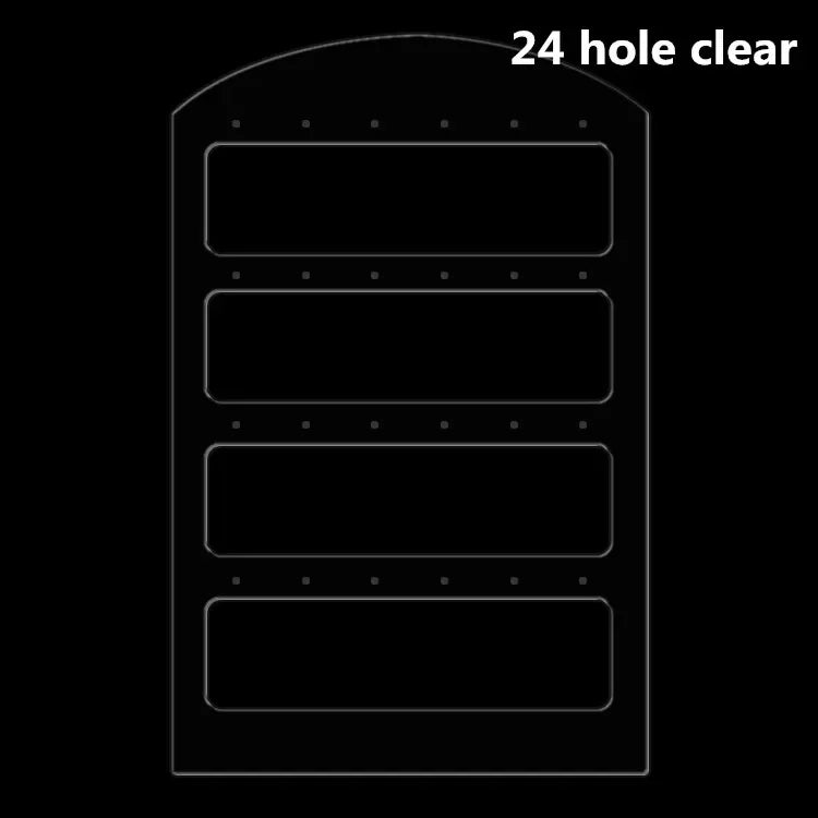 48 Holes Jewelry Organizer Stand Black Plastic Earring Holder Pesentoir Fashion Dangle Earrings Display For Women Rack Etagere