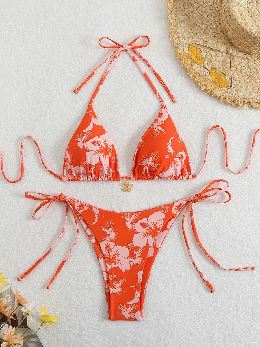 Sexy Micro Bikini Women's Swimsuit 2026 Trend Female Swimwear Two-piece Thong Bikinis Sets Beach Wear Swimming for Bathing Suit