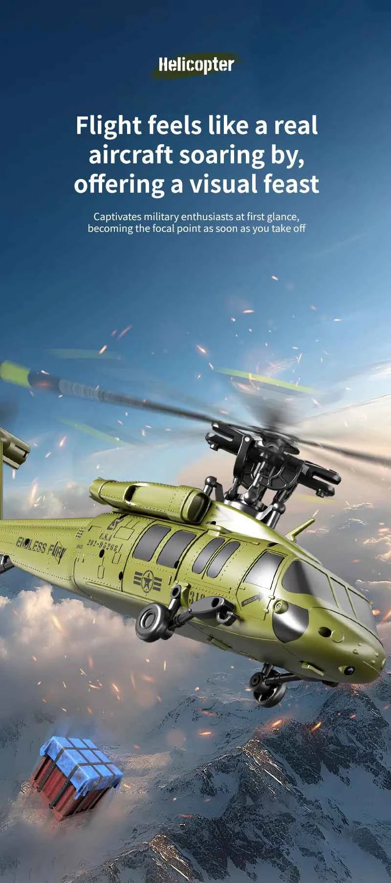 JJRC U9901 RC Helicopter 6CH Brushless Inverted Flight Stunt Remote-Control Helicopter with 6axis Gyro Airplane Model Toy Gift