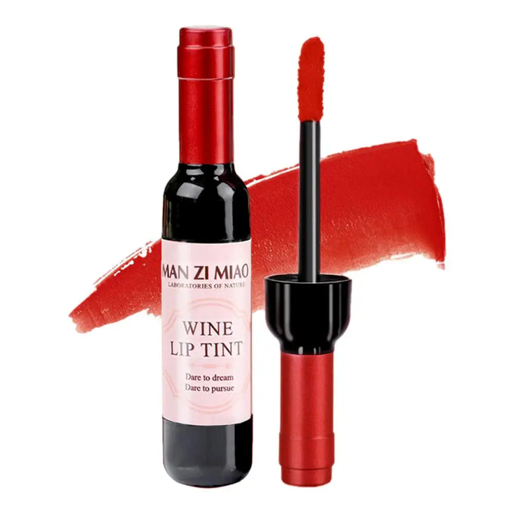 A Color Mini Wine Bottle Lip Tint – Matte, Long-Lasting Stain