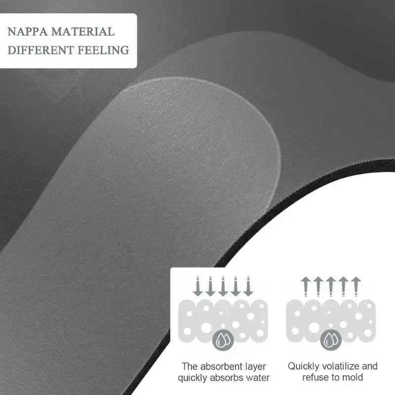 Diatomaceous Earth Bath Mat Super Absorbent Non Slip Fast Drying Soft Floor Mat for Shower Laundry Bedroom Kitchen RV Bathroom