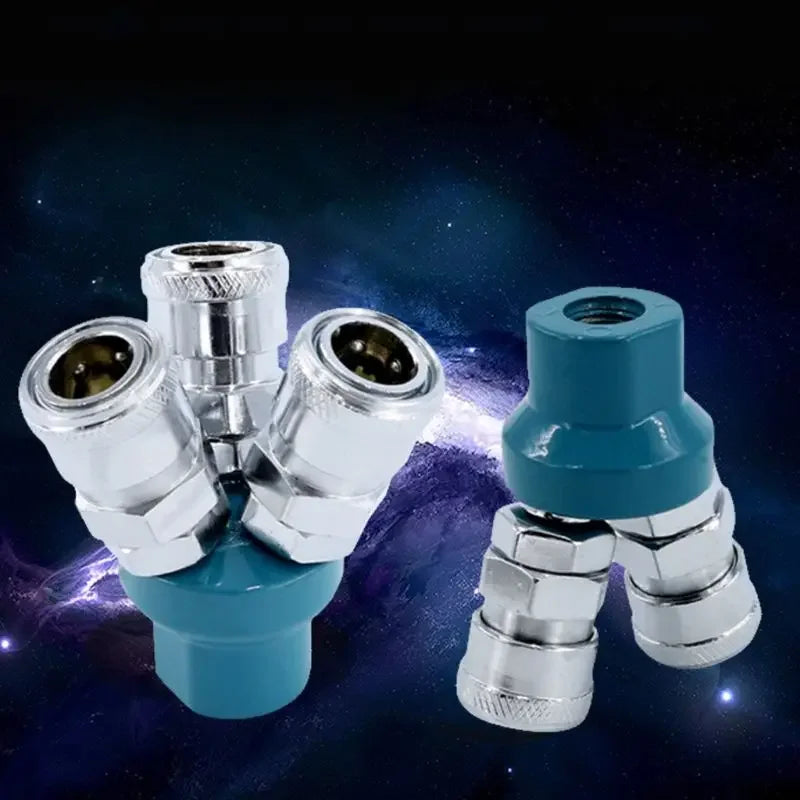 2020 New 2/3 Way Quick Connector Air Compressor Multi Hose Coupler Pneumatic Fitting Tool