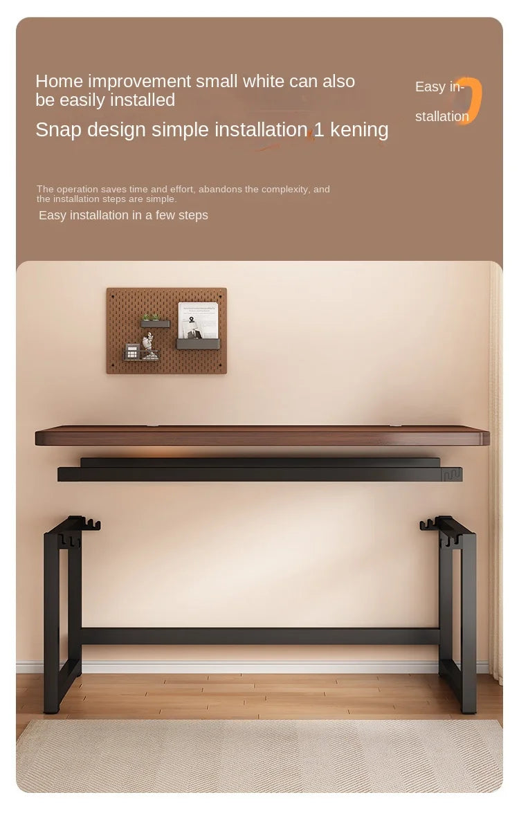 Solid wood computer desk, study desk, writing desk, long table, simple bedroom gaming desk, workbench