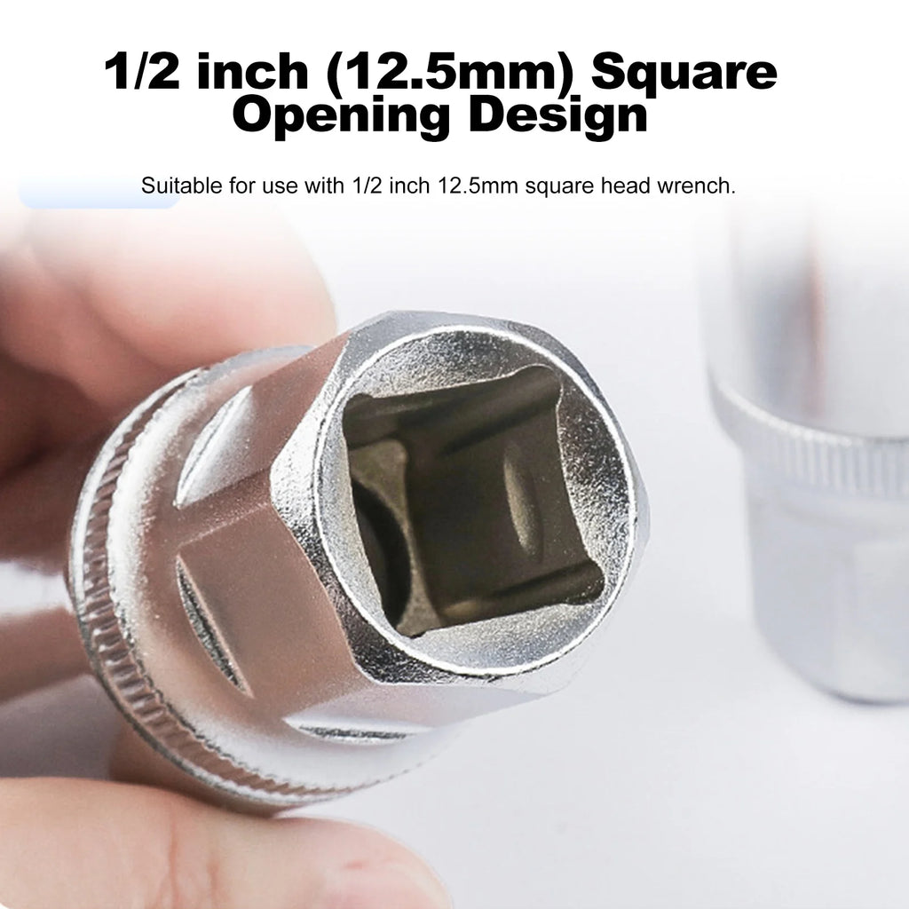 4Pcs Nut Screw Remover Extractor 6-12mm Removal Set Bolt Impact Damaged Nut Screw Removal Socket Wrench Extractor Hand Tool Kit