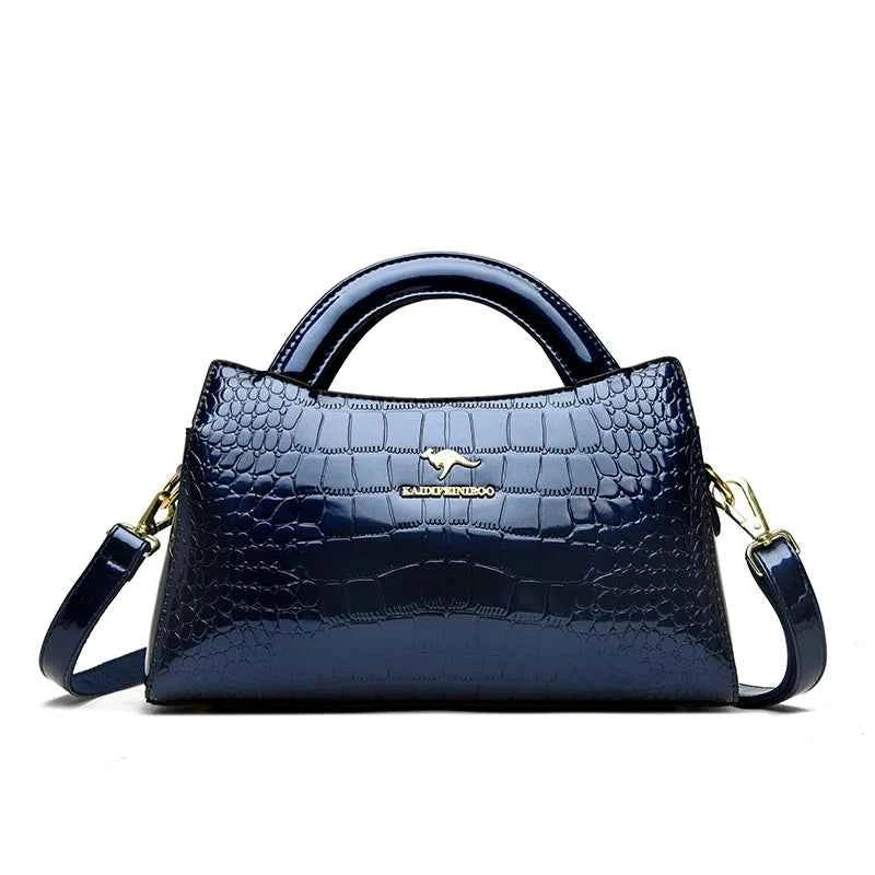 KAIDIFEINIROO Kangaroo Brand Alligator Pu Leather Shoulder Crossbody Bag Clutch Hand Bags for Mother Small Women Handbags New