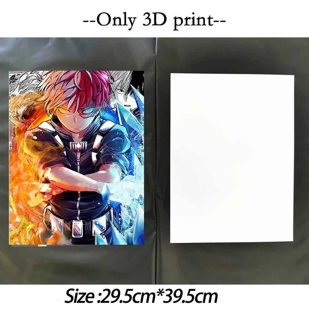 Pokemon 3D Lenticular Poster Anime Painting 3D Printing Home Decor Wall Cover Anime Artwork Birthday Gifts Home Decor Toy