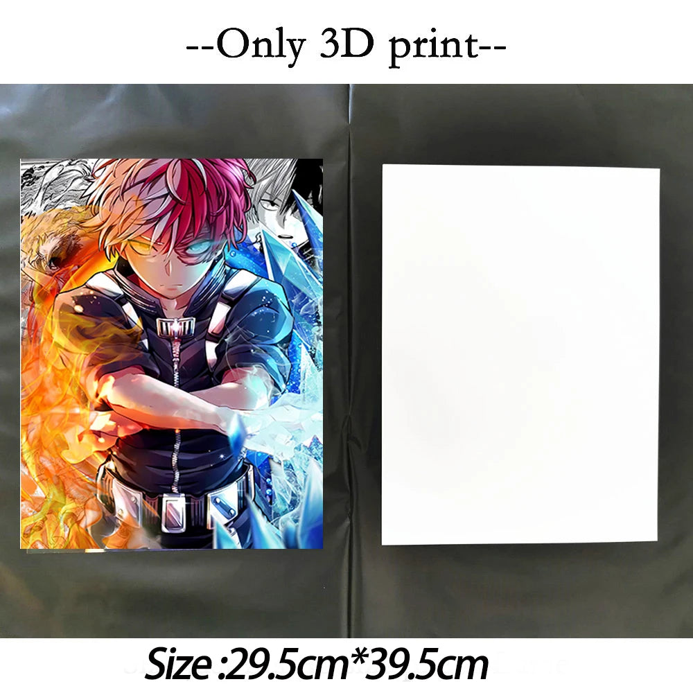 Pokemon 3D Lenticular Poster Anime Painting 3D Printing Home Decor Wall Cover Anime Artwork Birthday Gifts Home Decor Toy