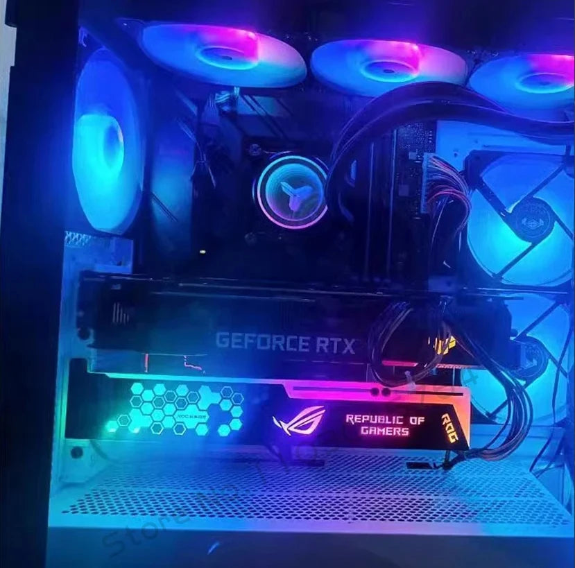 GPU Holder 5V ARGB VGA Support 3090 3080 4090 Graphics Card Bracket M/B AURA SYNC, MOD Gamer Cabinet Decoration