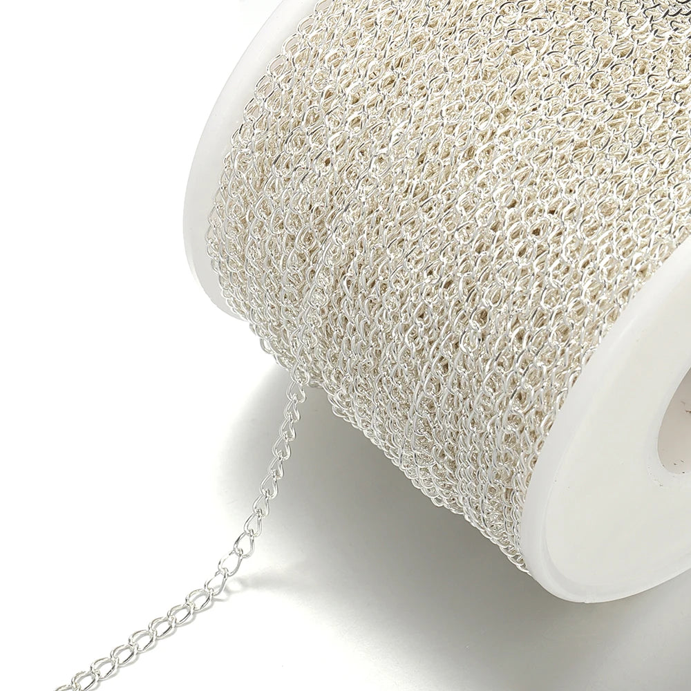 2meters Stainless Steel Extension Chain 2/3/4mm Gold Necklace Chains for Bracelet DIY Chain Accessories Jewelry Making Crafts